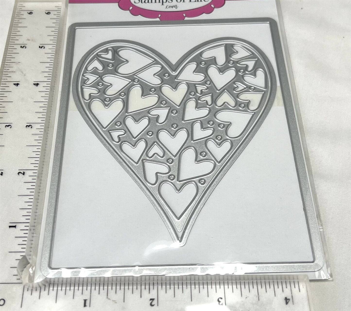 Stamps of Life BIG HEART Valentines Day Love A2 Background Dies