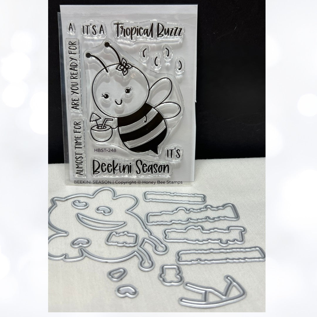 Honey Bee BEEKINI SEASON Rubber Stamps Dies