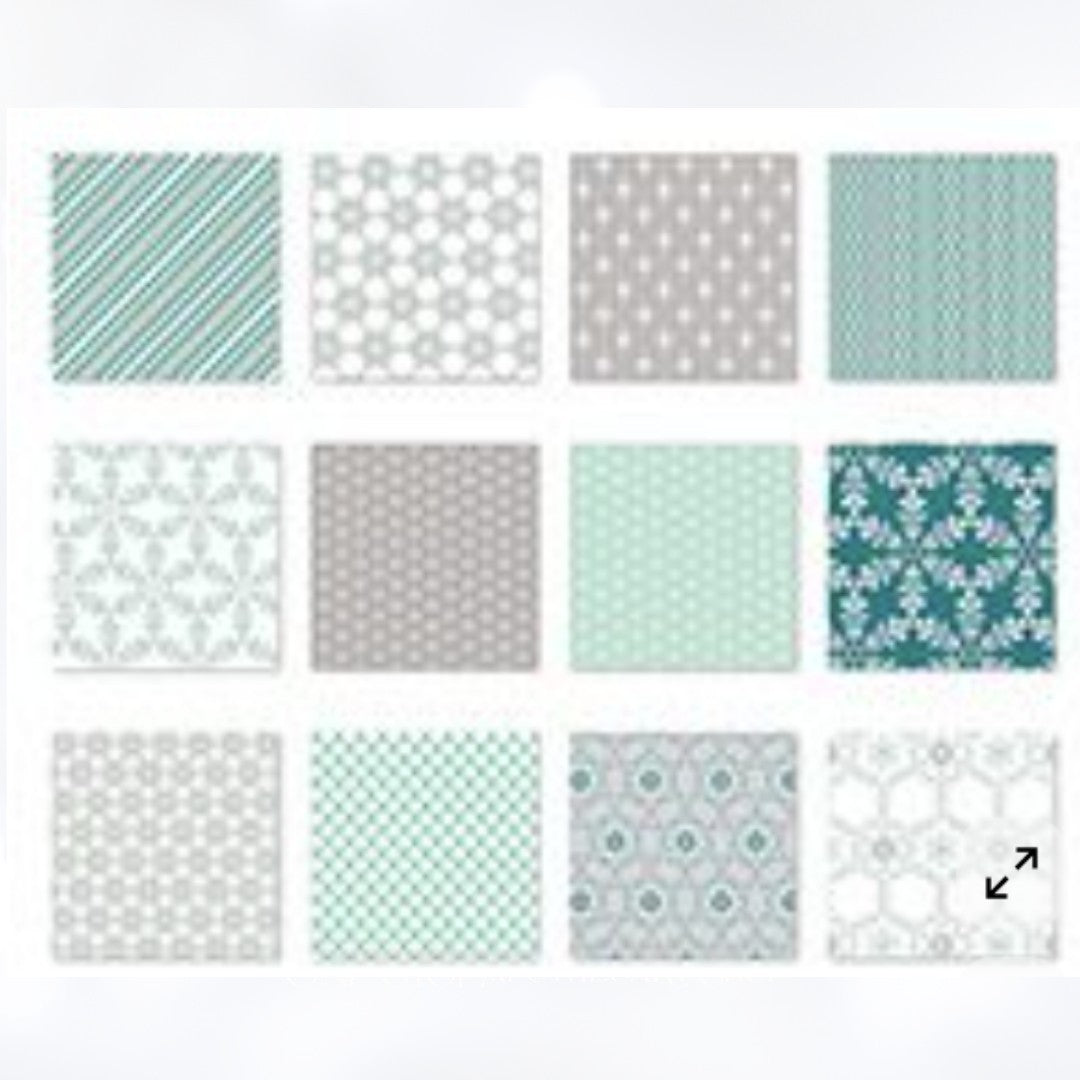 Stampin Up WINTER FROST Christmas Specialty DSP 12x12 Paper 12 Sheets