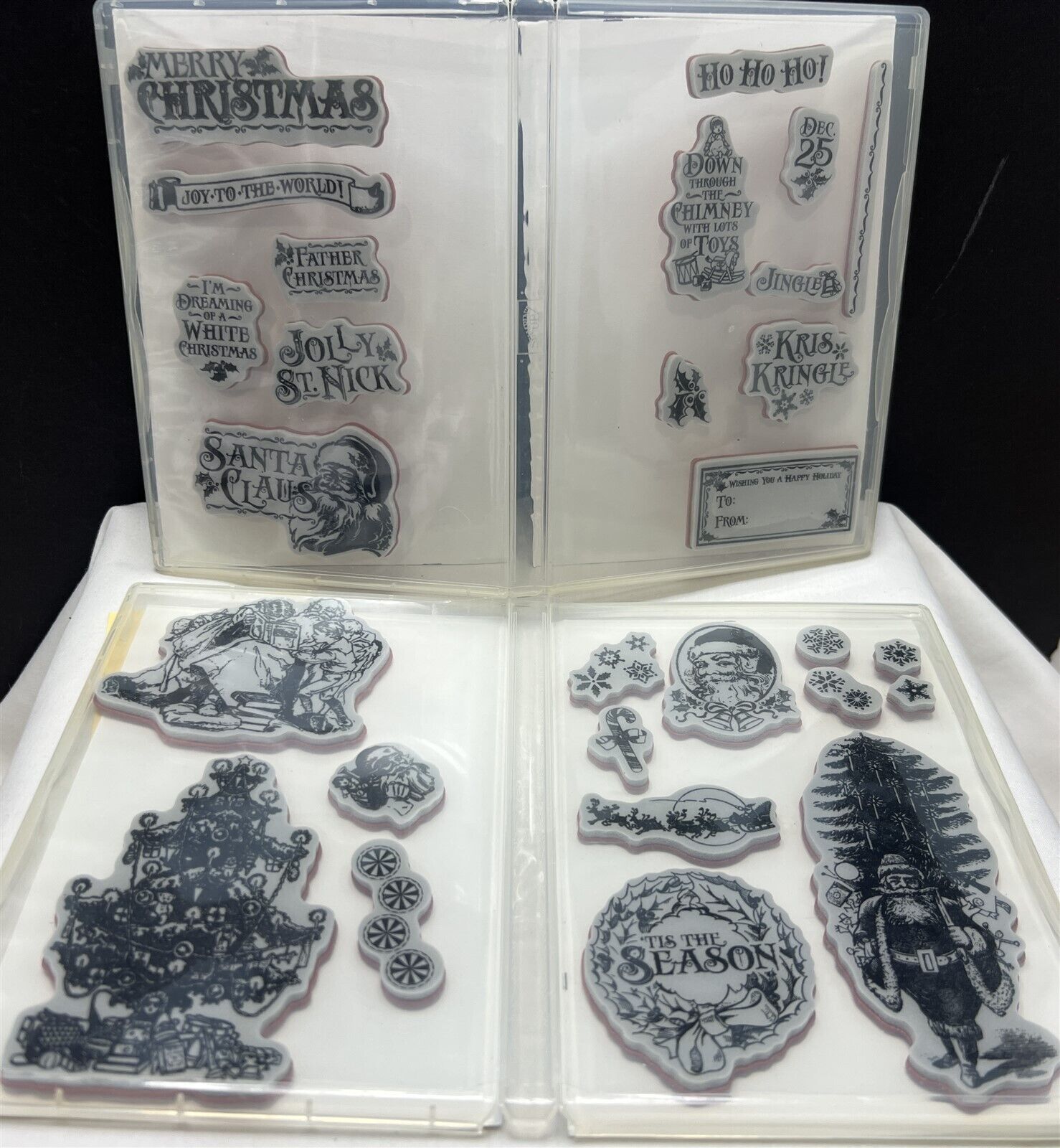 Graphic 45 ST NICHOLAS Santa Christmas Rubber Stamps Sets 1 2 & 3