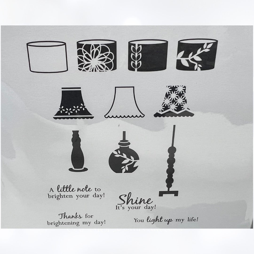 Papertrey Ink LIGHTEN UP & CHAIR-ISHED Chairs Furniture Rubber Stamps Dies