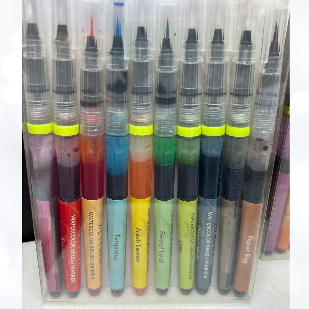 Altenew WATERCOLOR BRUSH MARKERS Pens Spring Garden Tropical Lot