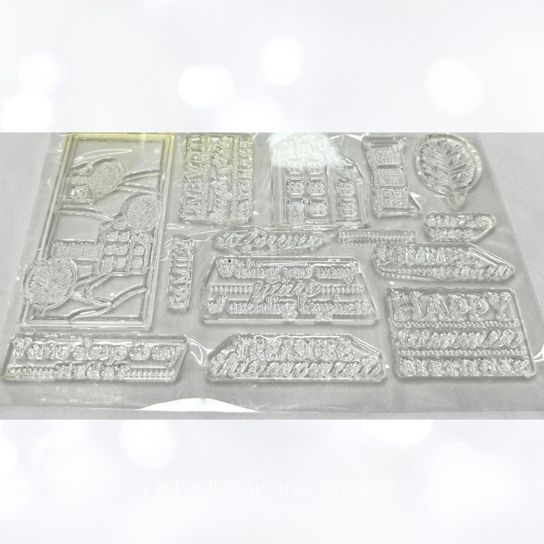 Papertrey Ink SUMMER HILLS Village Rubber Stamps
