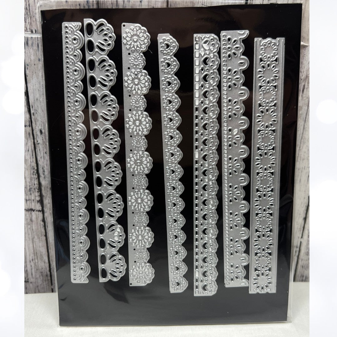LACE BORDERS Dies Set of 7