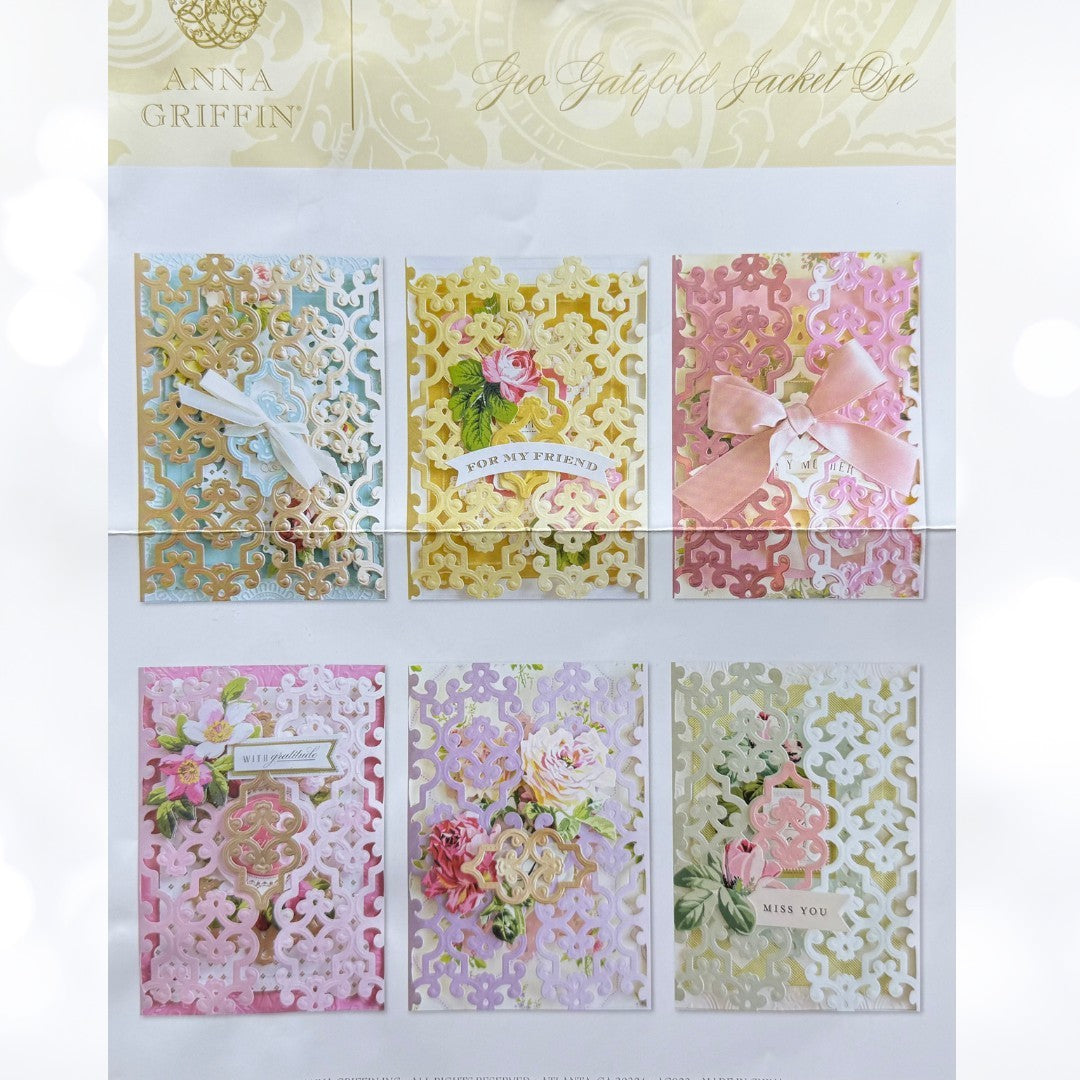 Anna Griffin GEO GATEFOLD JACKET Dies
