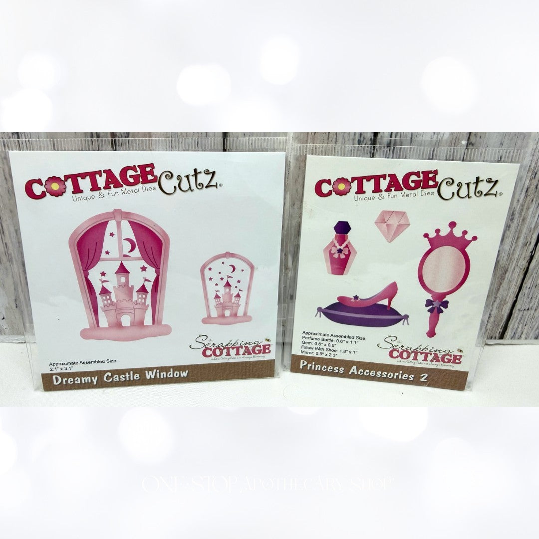 Cottage Cutz PRINCESS & CASTLE Accessories Dies Set of 2
