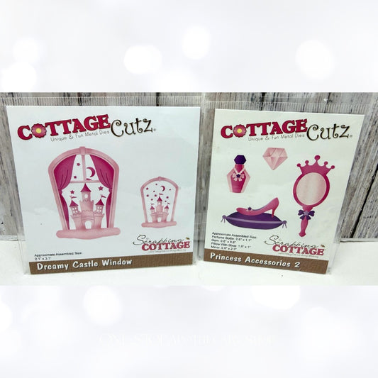 Cottage Cutz PRINCESS & CASTLE Accessories Dies Set of 2
