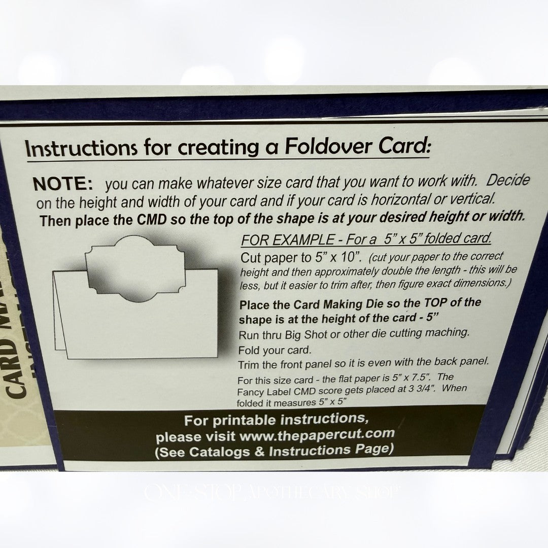 SCALLOP CIRCLE Rectangle Fancy Label Interacrive Foldover Card Dies Set of 3