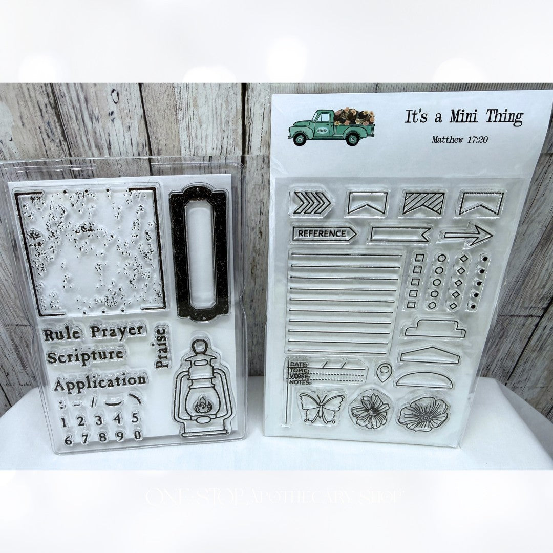 By the Well 4 God LANTERN Planner Religious Bible Journaling Rubber Stamps