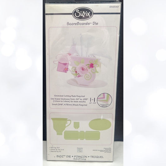 Sizzix TEA CUP 3-D Eileen Hull 656549 Bigz XL Dies Rare