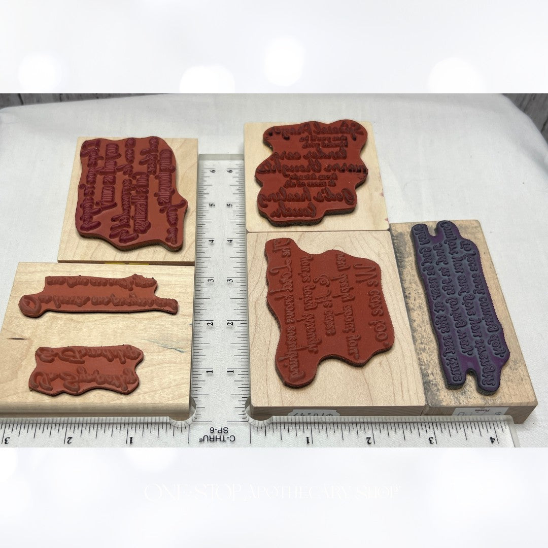 RELIGIOUS Verses Sympathy Comfort Bible Journaling Rubber Stamps