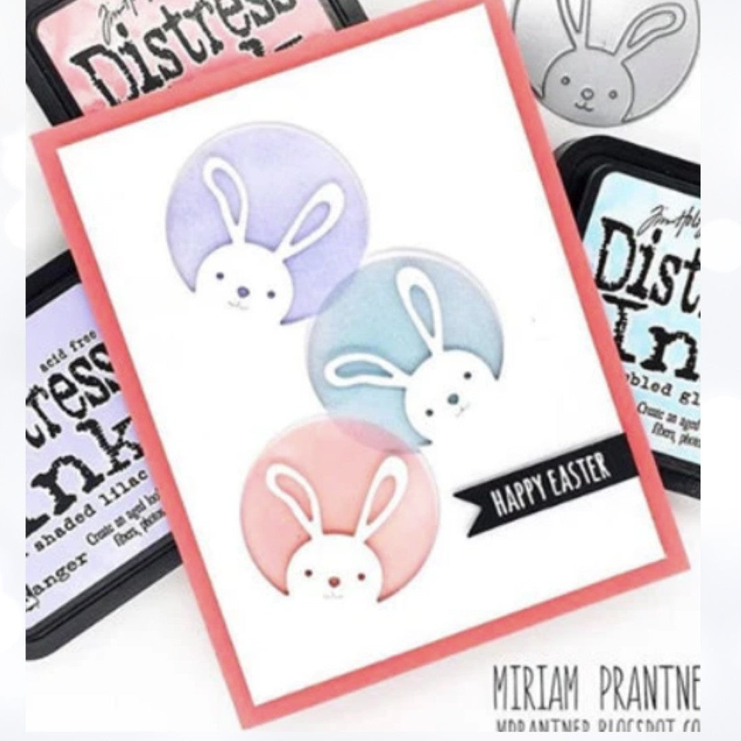 Simon Says Stamp EASTER SOME BUNNY Greetings Peeking Bunny Rubber Stamps Dies