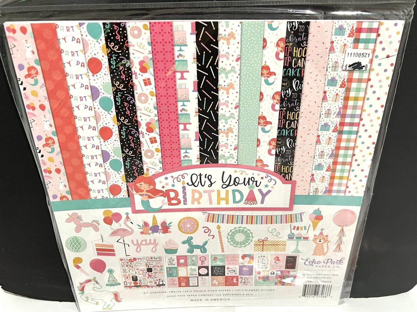 Echo Park BIRTHDAYS Princess Mermaids Boy Girl Party Scrapbook 12x12 Kits Lot