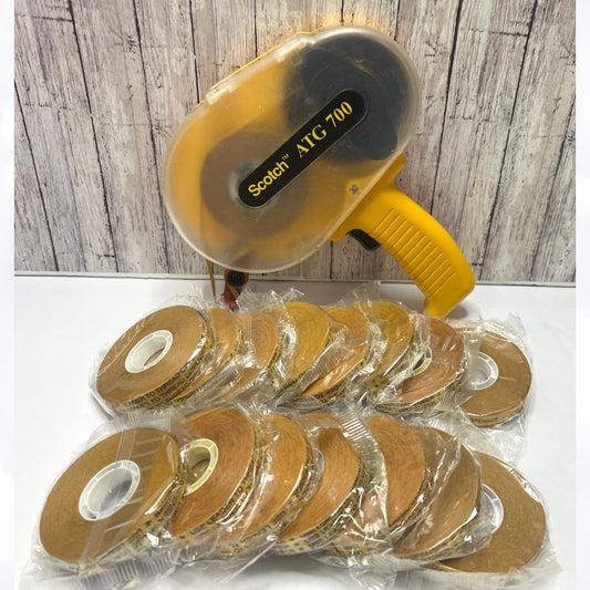 Scotch ATG 700 Double Sided Adhesive Tape Gun & Refills Lot of 15