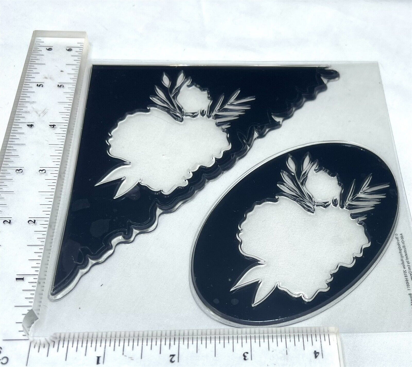 Hedgehog Hollow BOUNTIFUL BLOOMS Flowers Floral Rubber Stamps Lot of 2