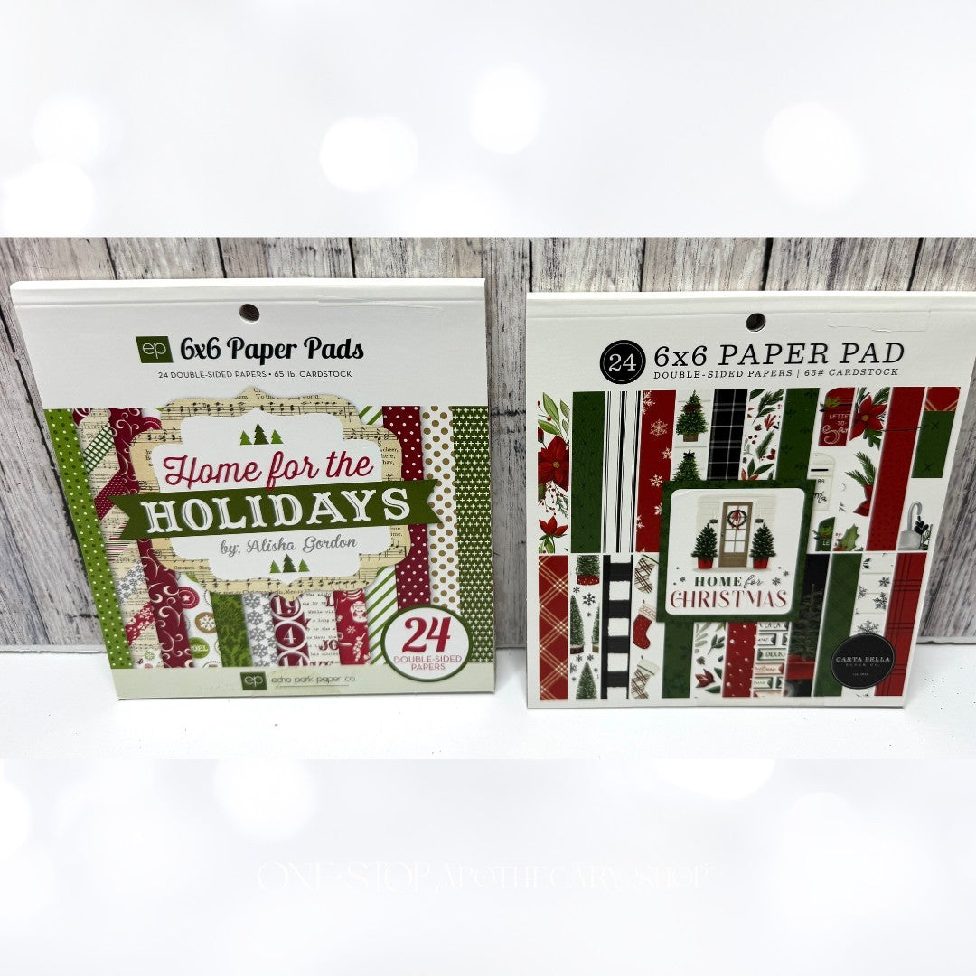 Carta Bella Echo Park CHRISTMAS 6x6 Holidays Cardstock Paper Packs Lot of 5