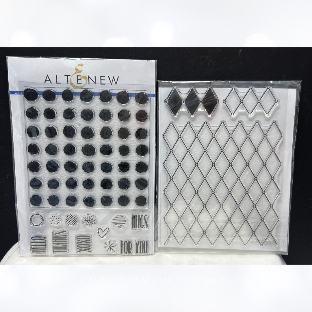 Altenew WATERCOLOR DOTS Pattern Play Background Rubber Stamps