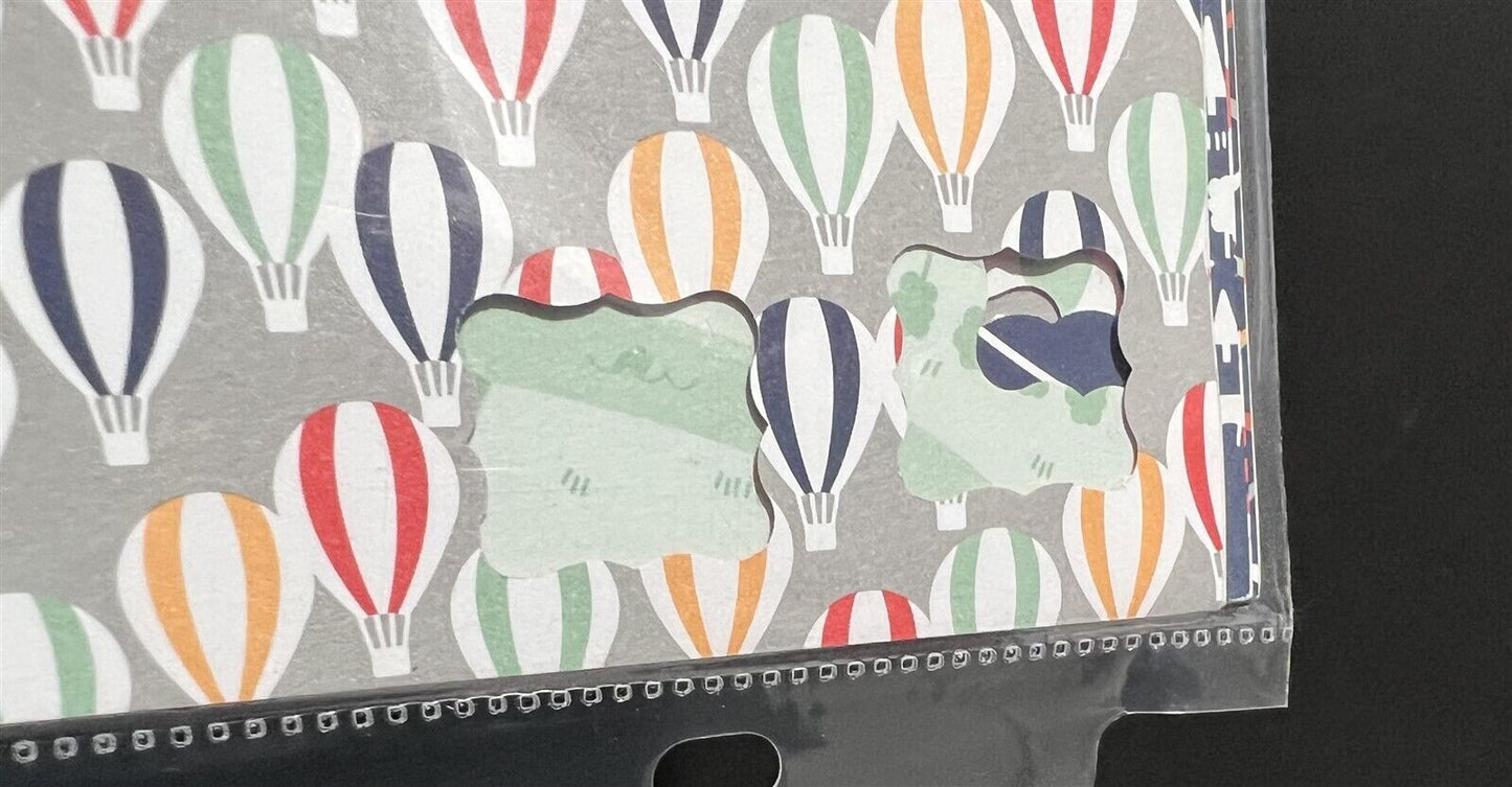 Stampin Up CARRIED AWAY Hot Air Balloon DSP Paper Cardstock 12x12 22 Sheets