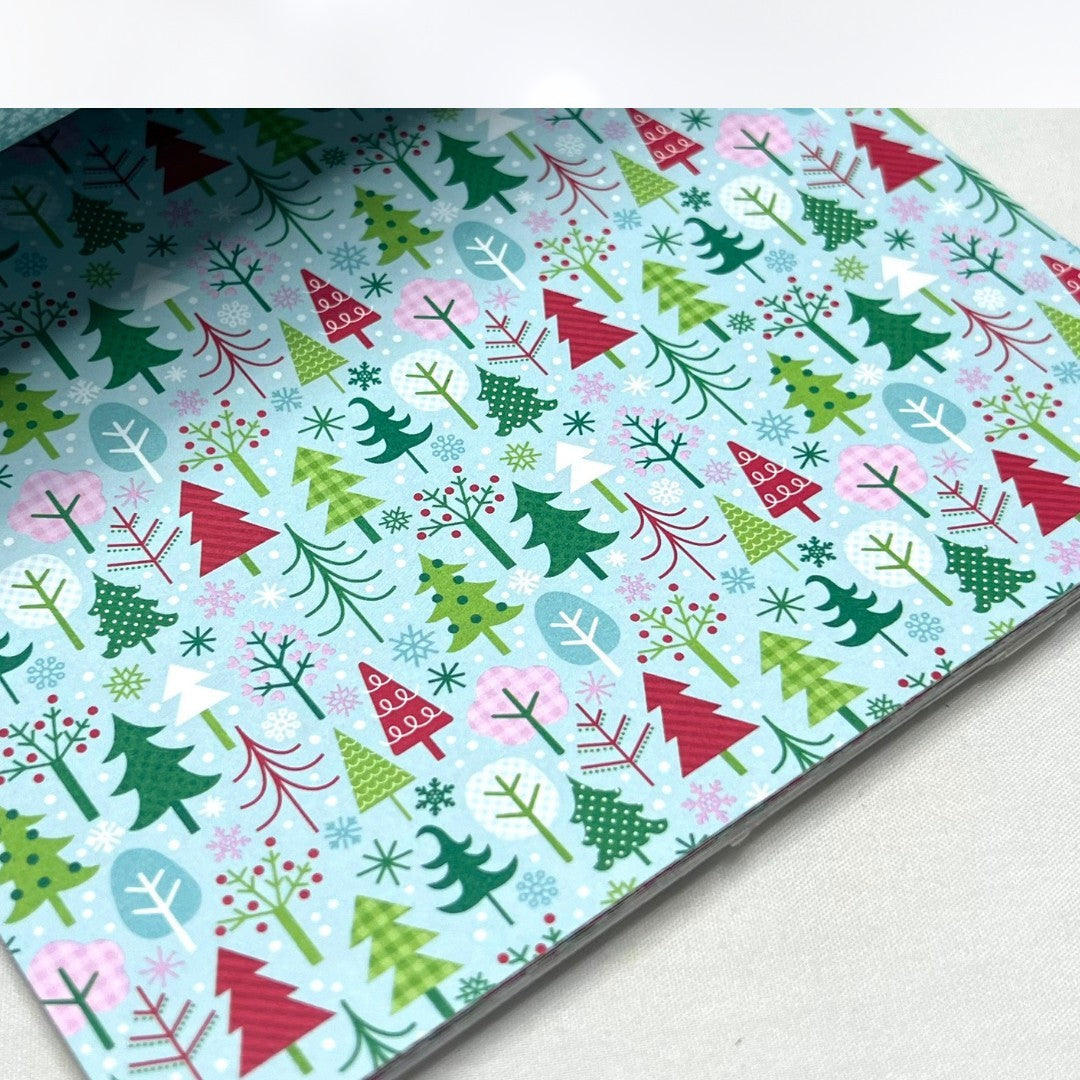 Doodlebug Designs HERE COMES SANTA CLAUS Christmas 6x6 Cardstock Paper Set of 2