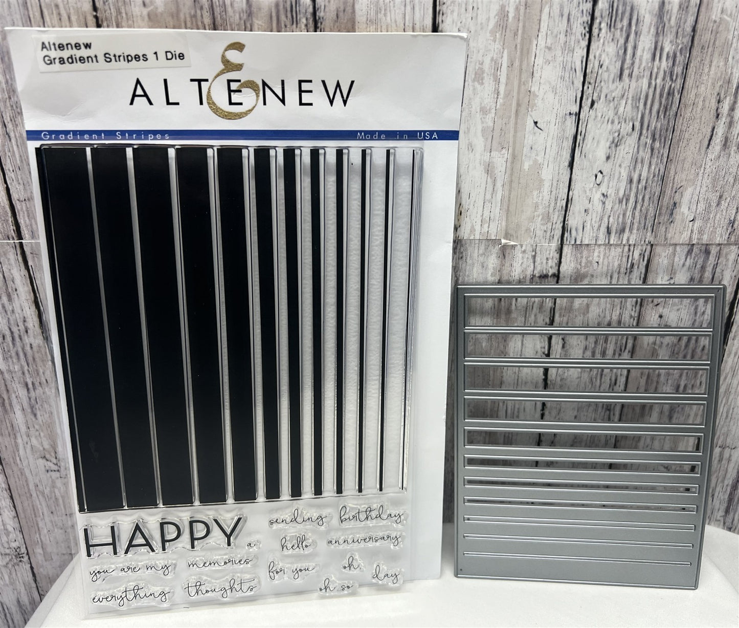 Altenew GRADIENT STRIPES Background Rubber Stamps Die