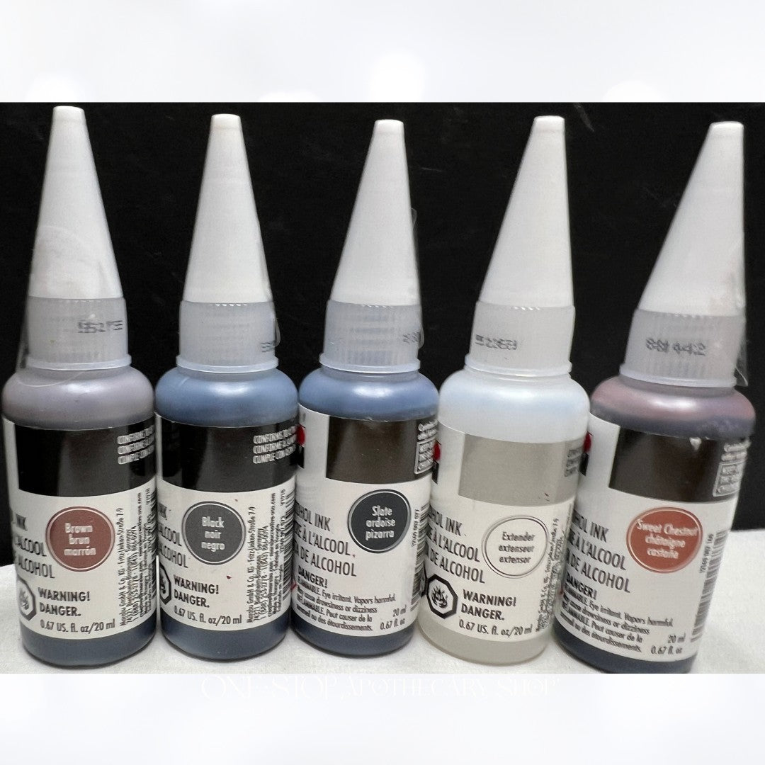 Marabu ALCOHOL INKS 0.67oz Lot of 8