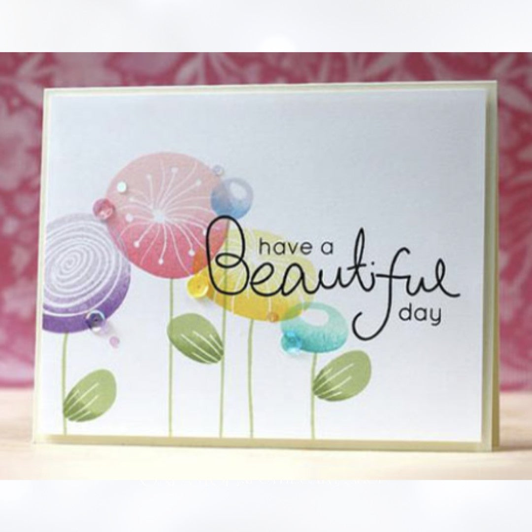 Altenew SIMPLE FLOWERS & Add-Ons Floral 6x8 Rubber Stmaps Dies