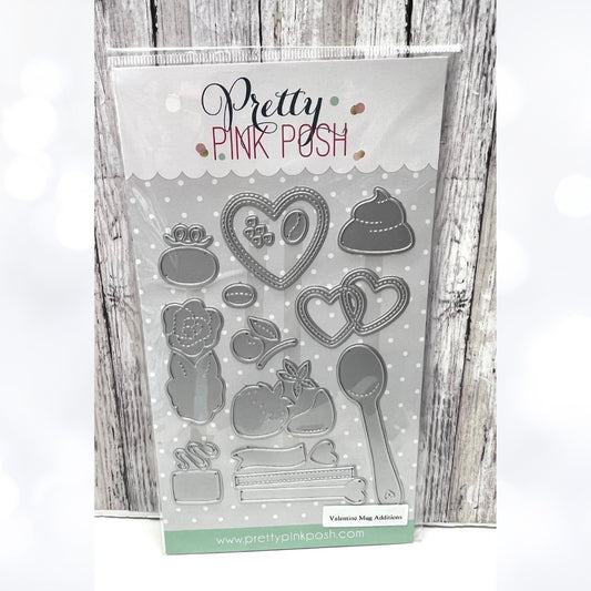 Pretty Pink Posh VALENTINE MUG ADDITIONS Valentines Day Dies
