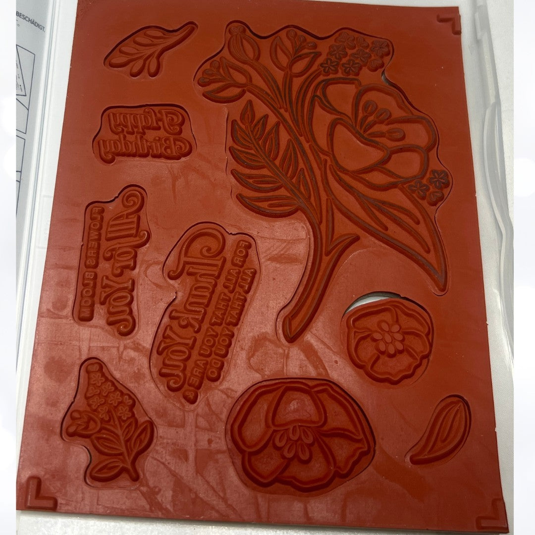 Stampin Up ALL THAT YOU ARE Floral Flowers Rubber Stamps