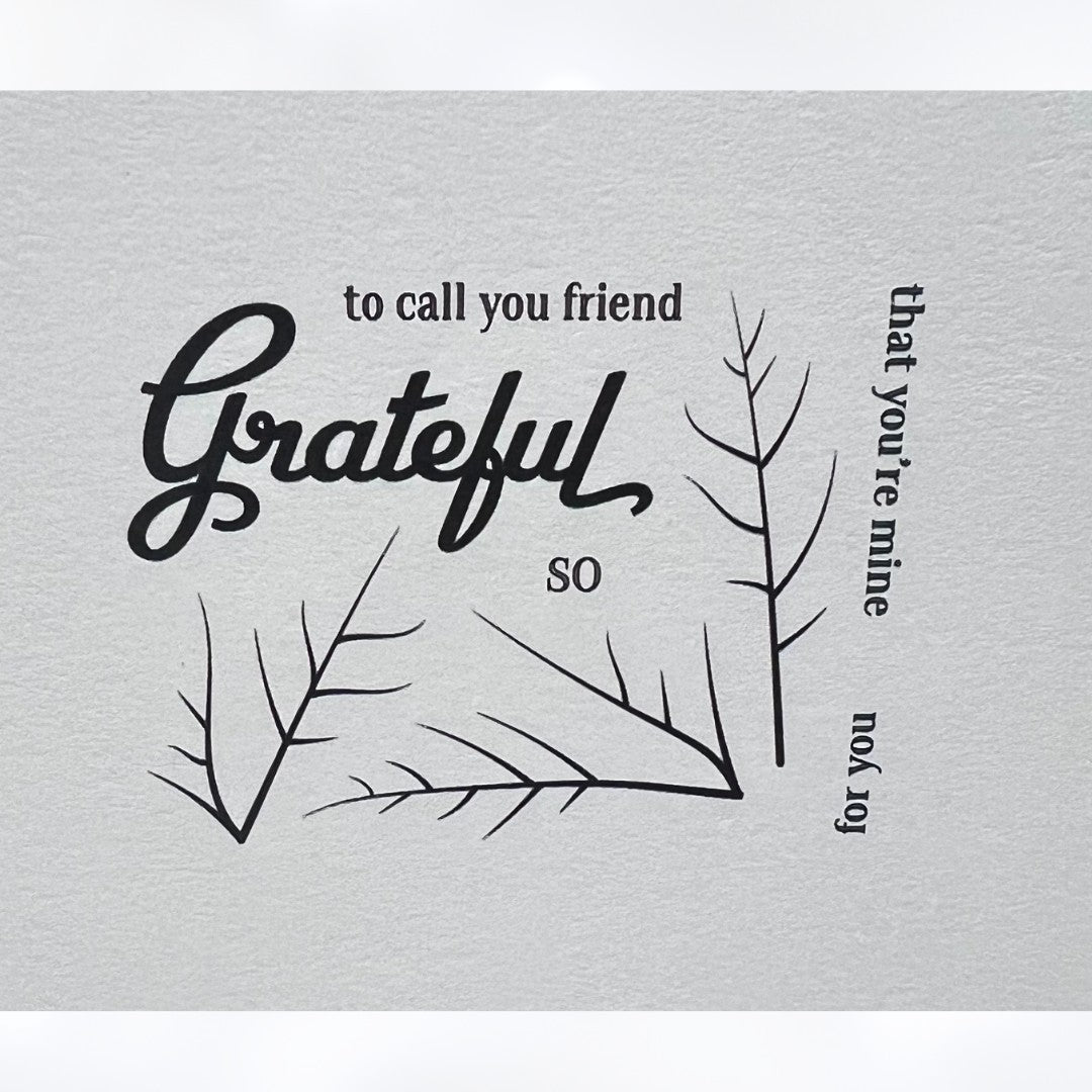Papertrey Ink GRATEFUL LEAVES Autumn Fall Rubber Stamps Dies