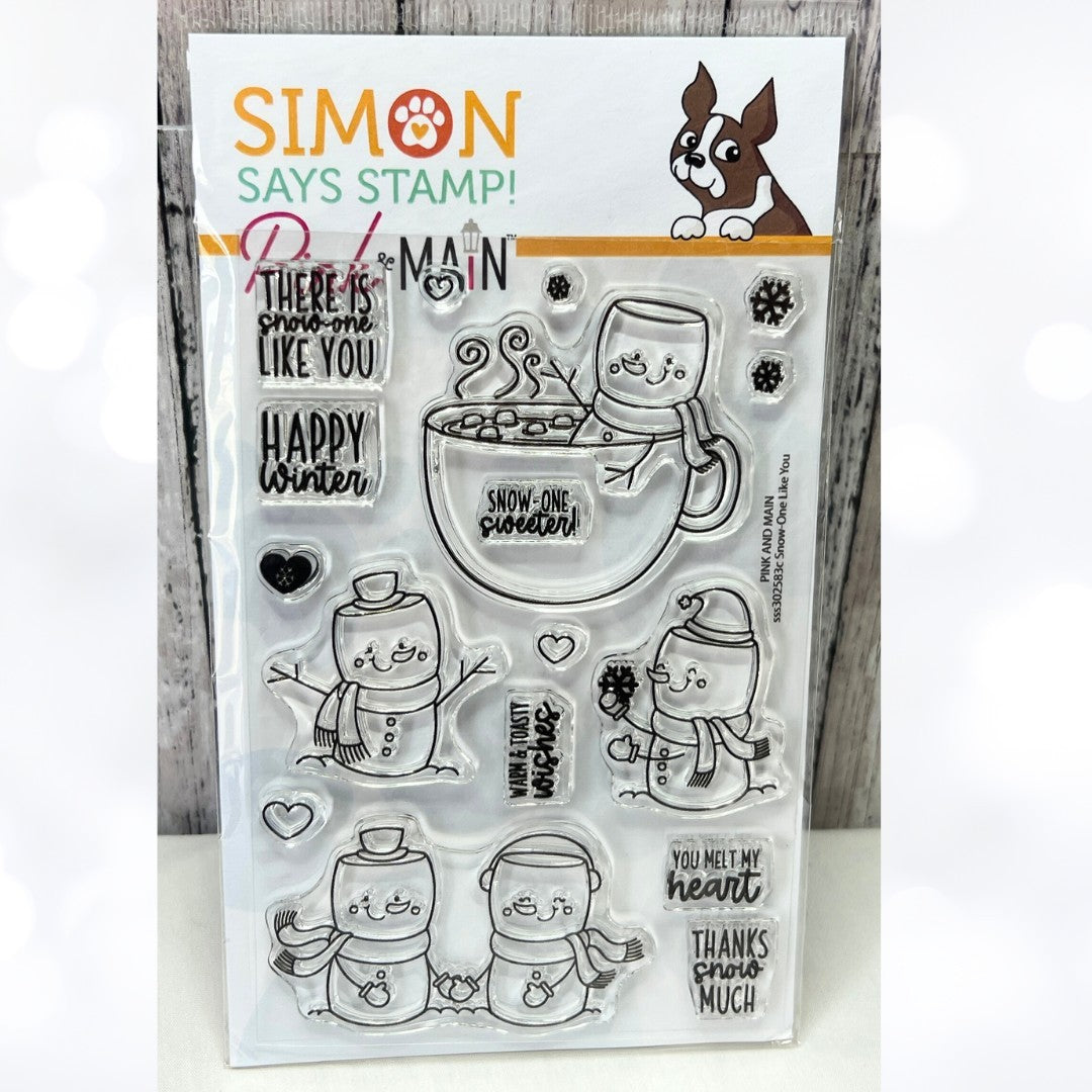 Simon Says Stamp Pink & Main STAMPTEMBER Snow-One Like You Rubber Stamps