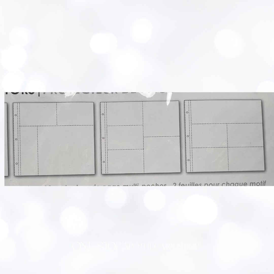 Colorbok MULTI-POCKET PAGE Protectors Scrapbook Album Refills Lot of 4