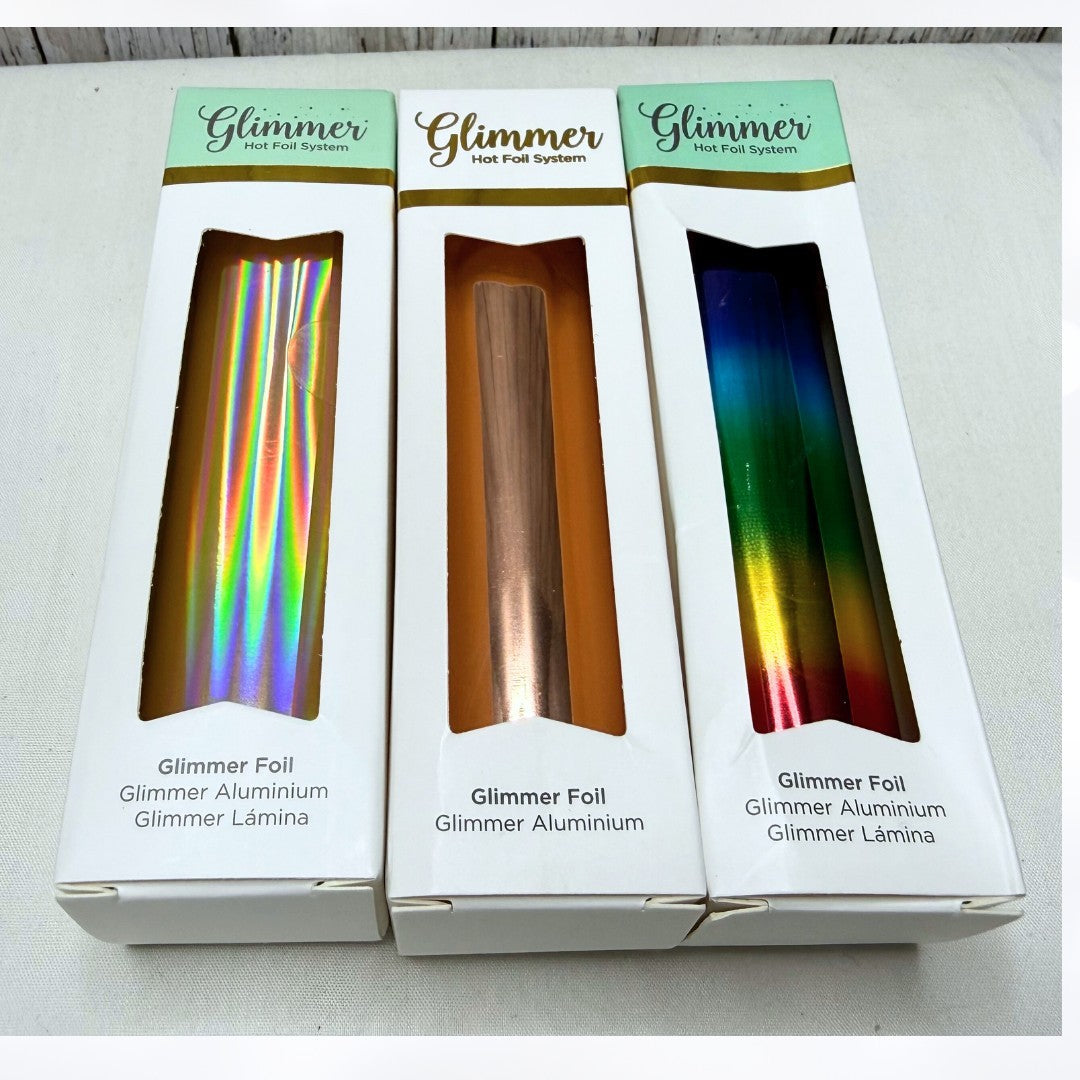 Spellbinders GLIMMER HOT FOIL Heat Activated Foil Lot of 7