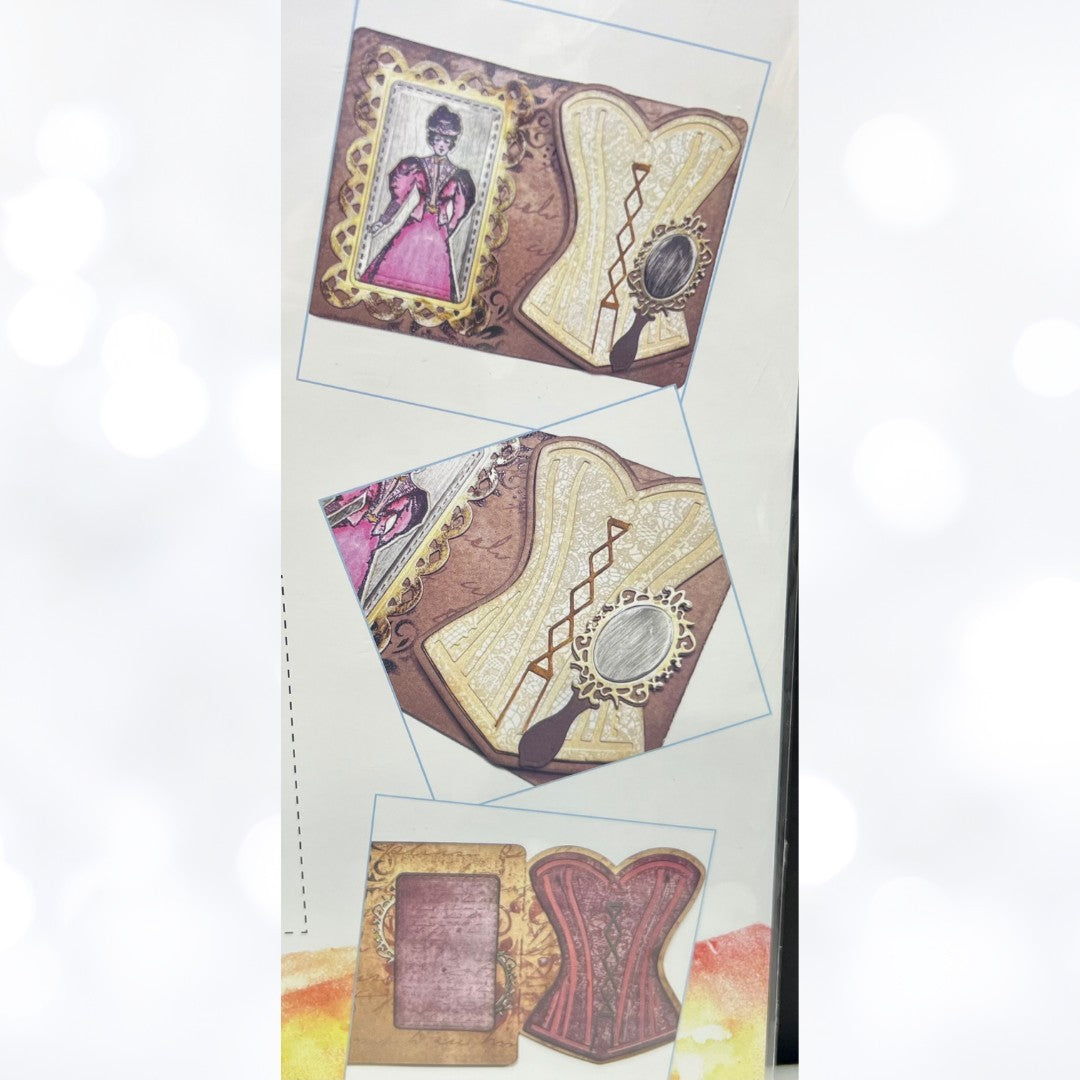 Elizabeth Craft Designs LACED UP Art Journal Corset Mixed Media 2240 Dies