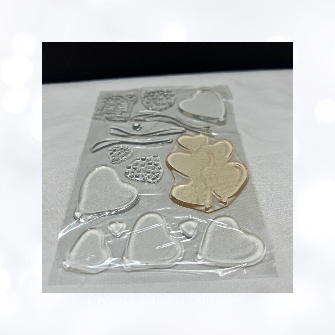 Papertrey Ink YOU MAKE MY HEART SOAR Valentines Day Balloon Rubber Stamps Dies
