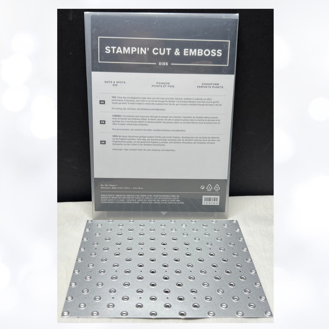 Stampin Up DOTS & SPOTS Background Die