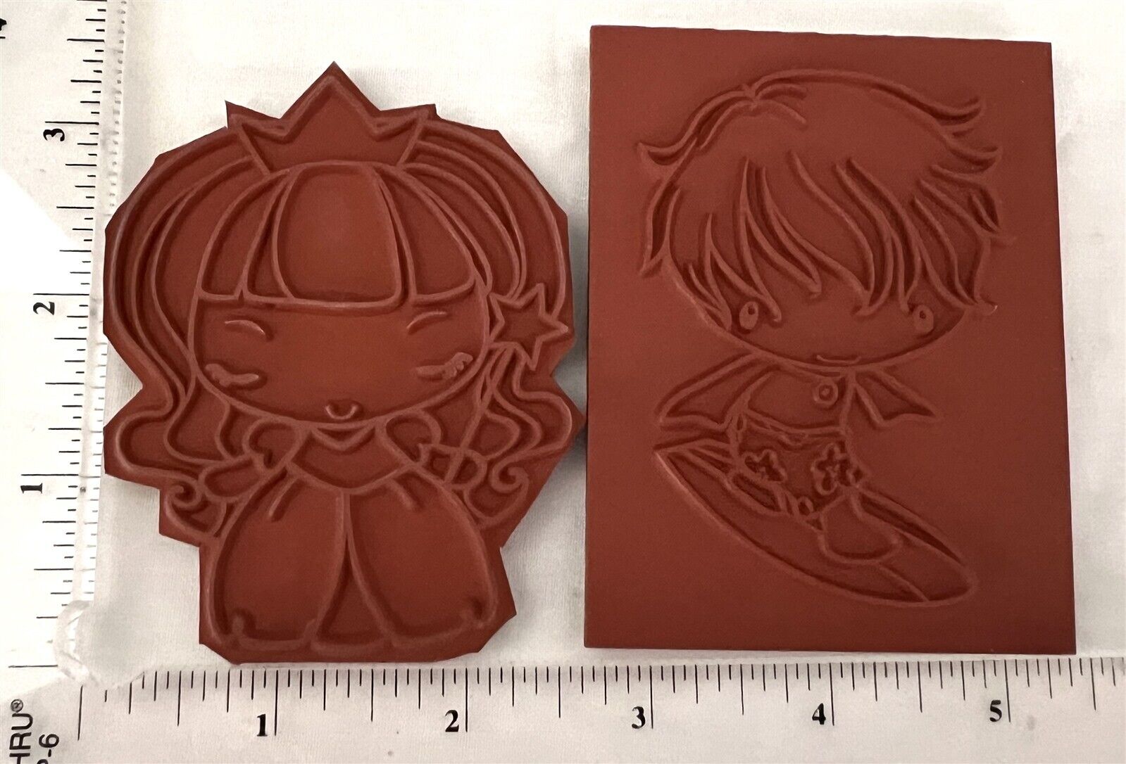 The Greeting Farm SURFER IAN Princess Birthday Anya II Girl Boy Rubber Stamps