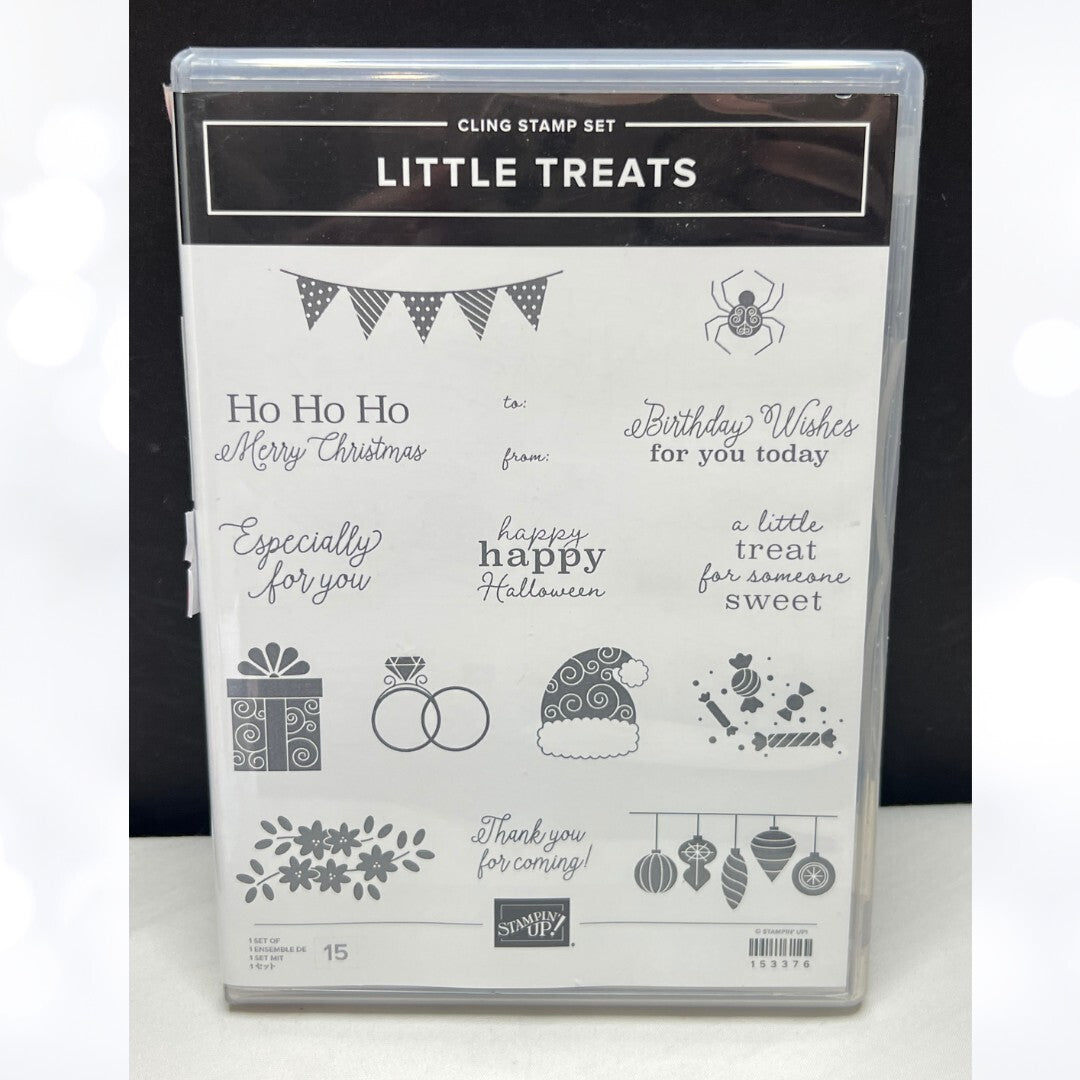 Stampin Up LITTLE TREATS Christmas Birthday Rubber Stamps