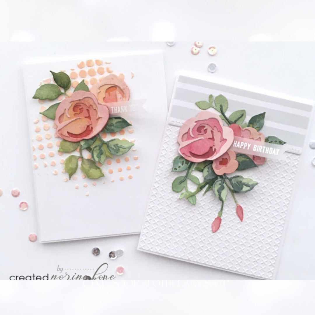 Altenew ROSE FLURRIES Flowers Roses Floral Layering Dies