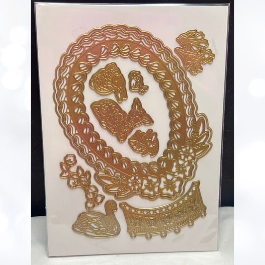 Anna Griffin SUGAR EGG SCENE Easter Dies Rare
