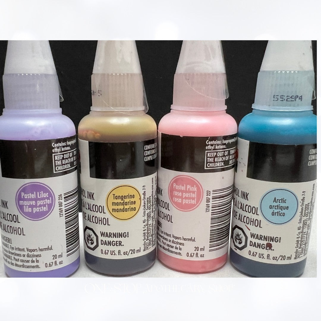 Marabu ALCOHOL INKS 0.67oz Lot of 7