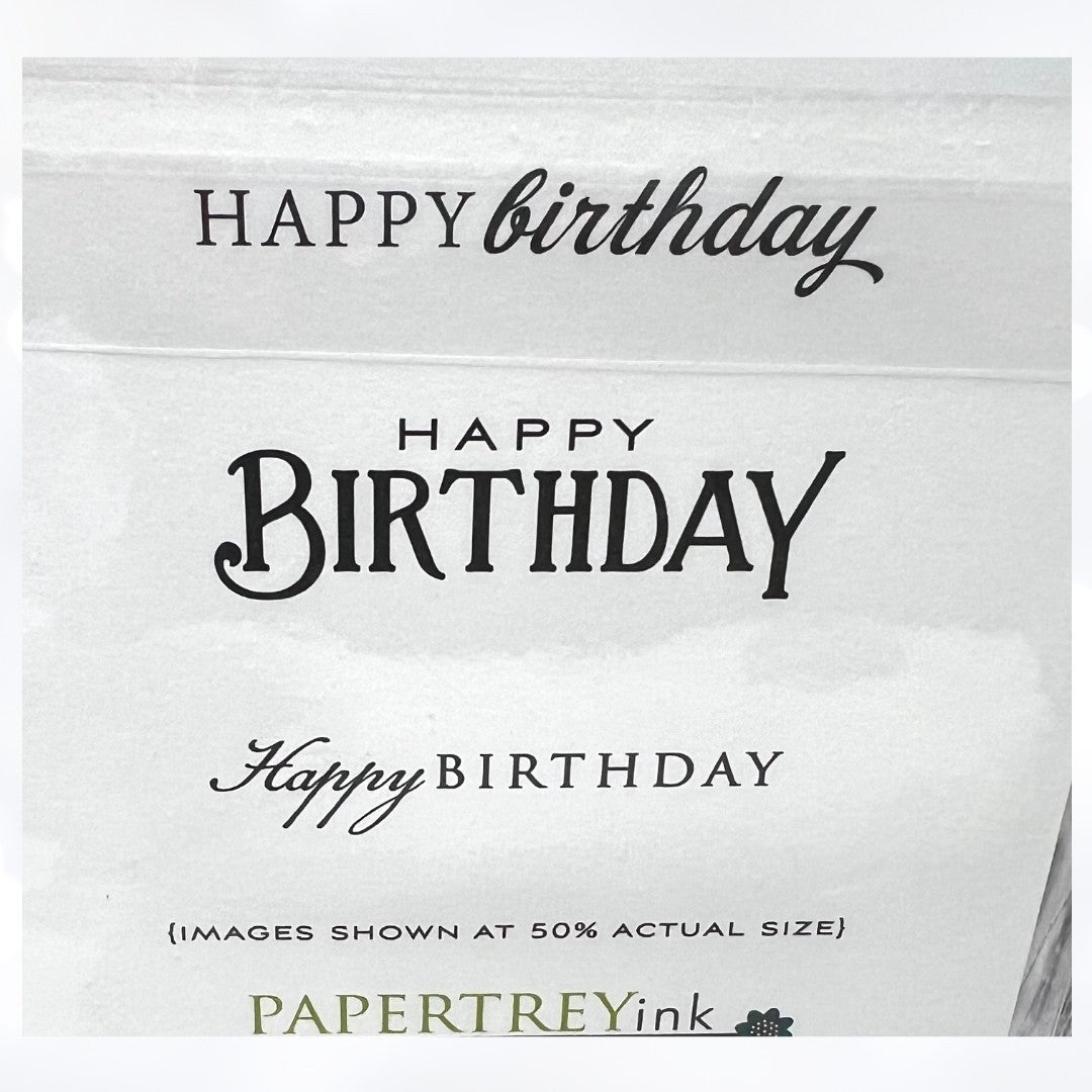 Papertrey Ink CUPCAKE COLLLECTION Birthday Cake Rubber Stamps