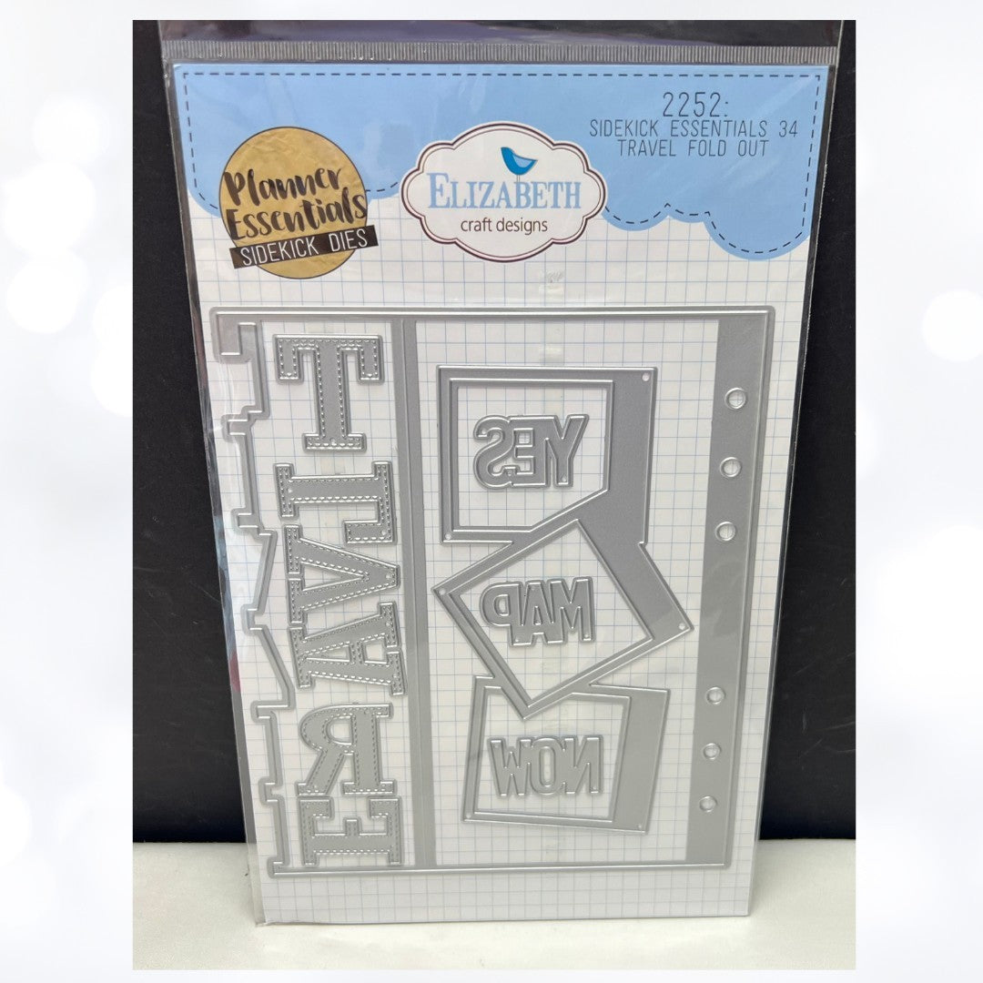 Elizabeth Craft Designs TRAVEL FOLD OUT Planner Essentials Sidekick 2252 Dies