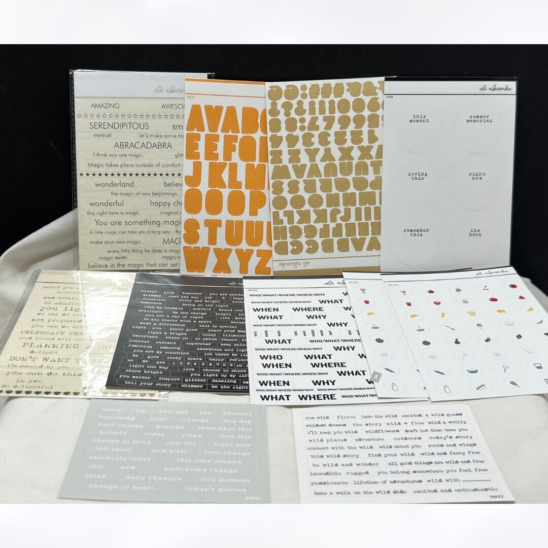 Ali Edwards PLANNER STICKERS Journal Embellishments 47 Sheets