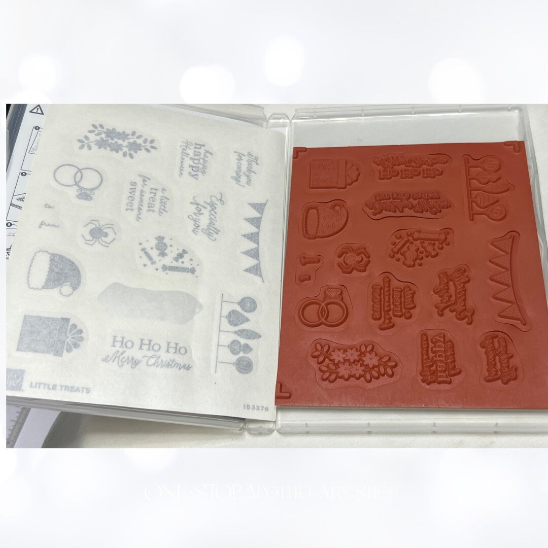 Stampin Up LITTLE TREATS Christmas Birthday Rubber Stamps