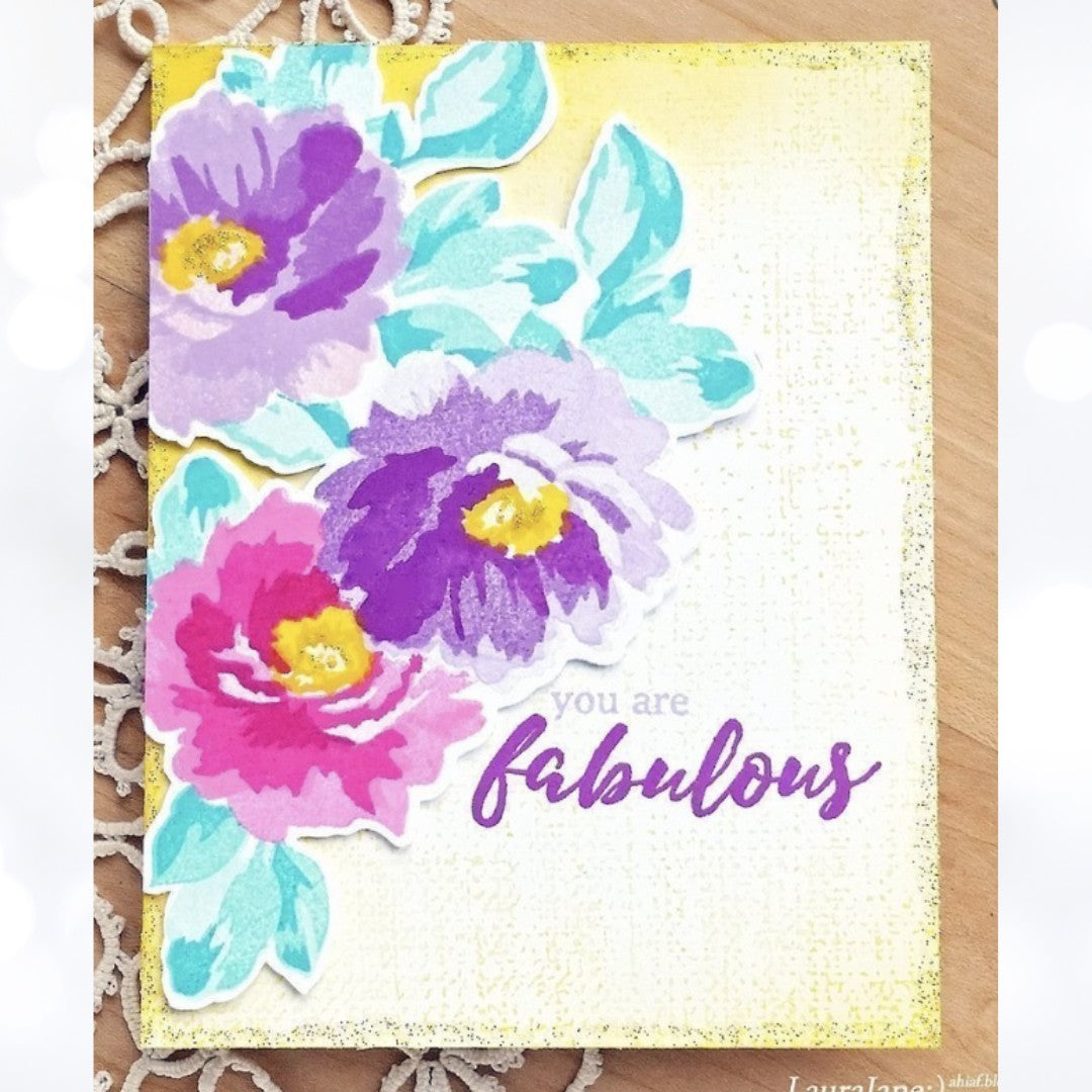Altenew FABULOUS FLORALS Flowers Rubber Stamps Dies