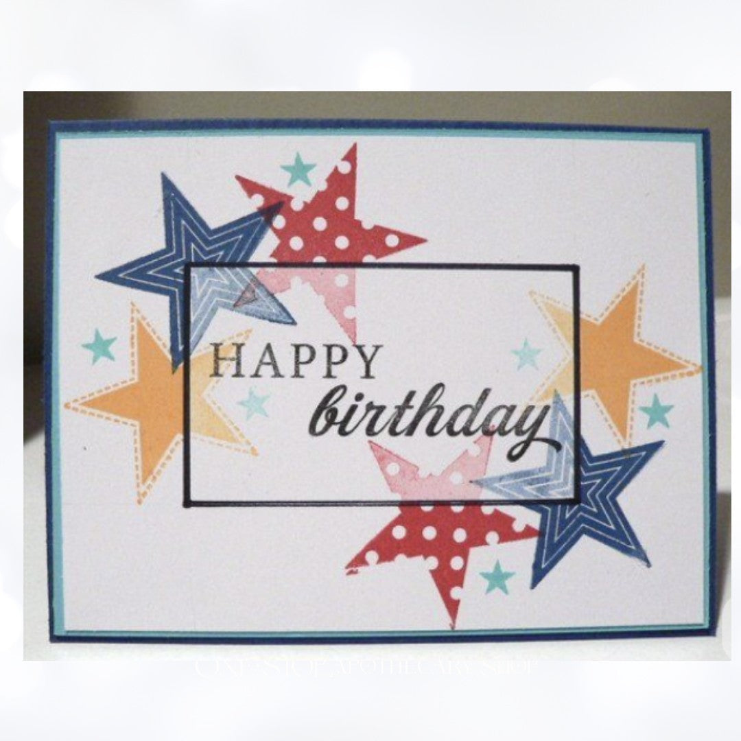 Papertrey Ink SIMPLE STARS Birthday Friends Rubber Stamps