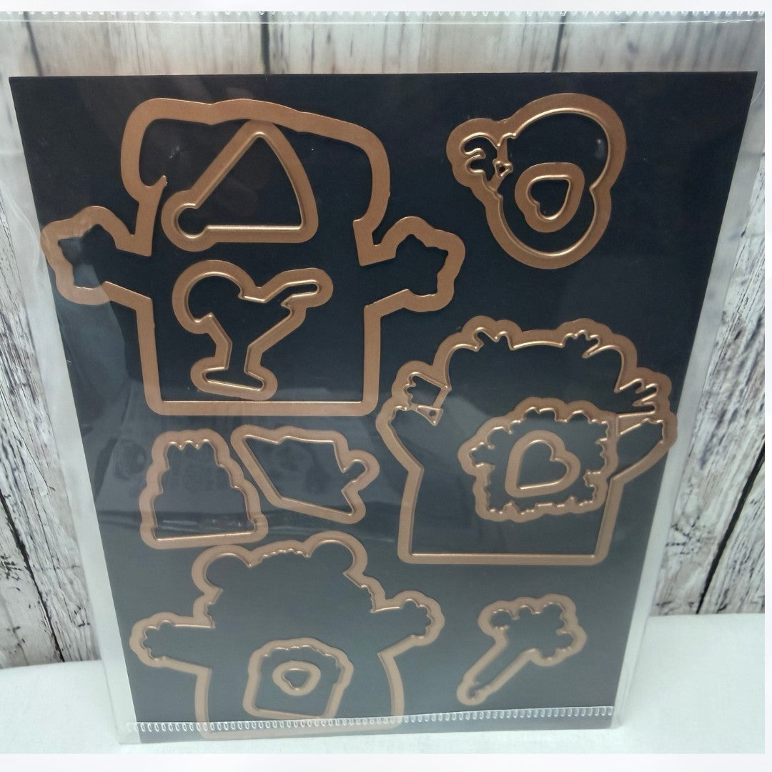 Simon Hurley BIG HUGS Dogs Cats 6x8 Rubber Stamps Dies