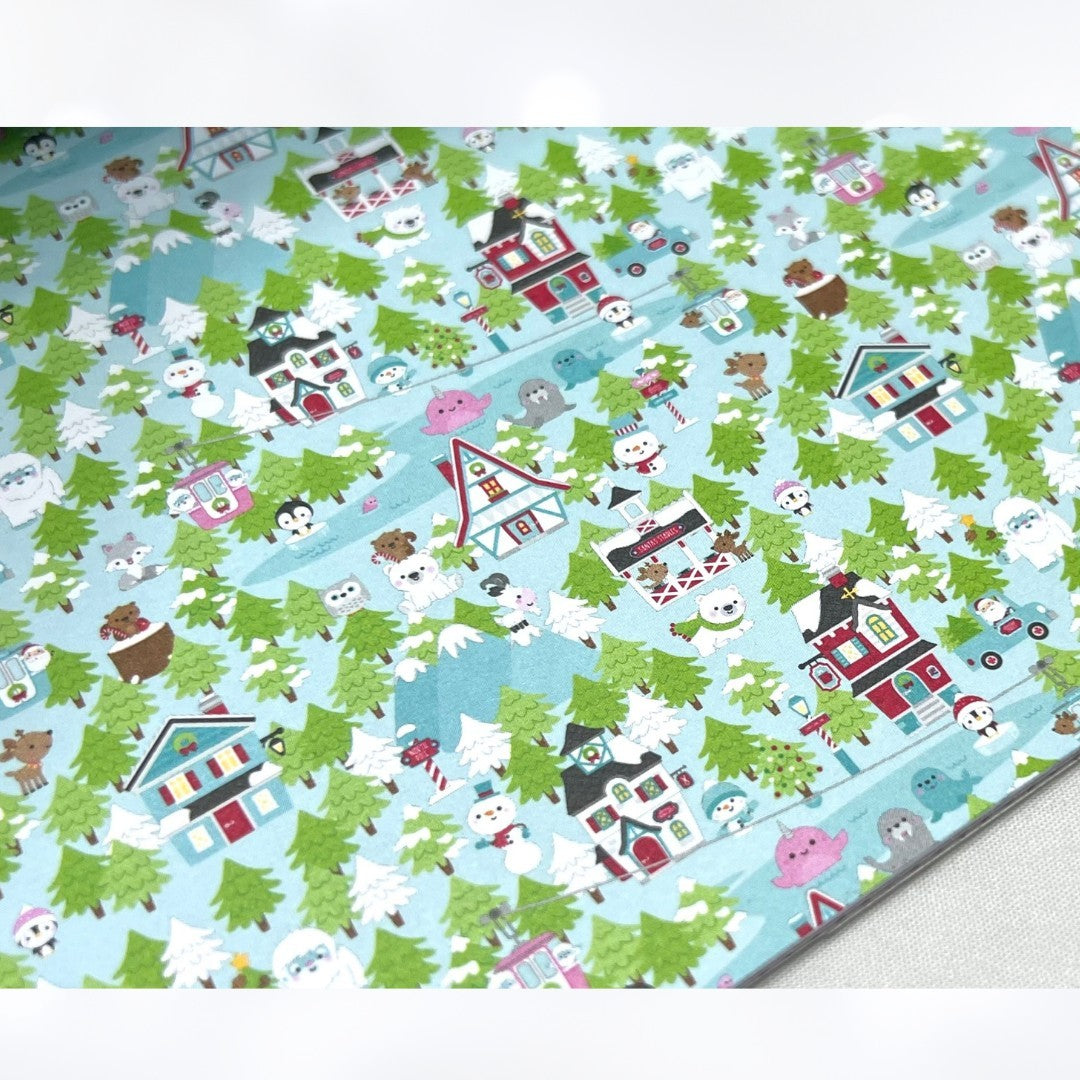Doodlebug Designs LET IS SNOW Christmas Holiday 6x6 Cardstock Paper 24 Sheets