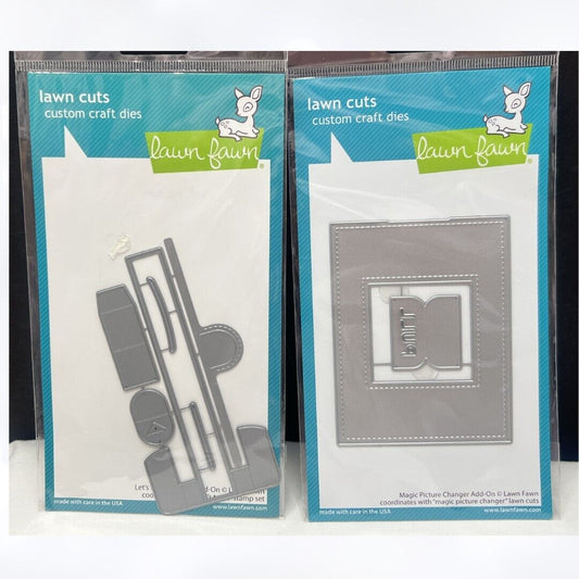 Lawn Fawn MAGIC PICTURE Changer Pull Tab Toast Add-On Interactive Dies