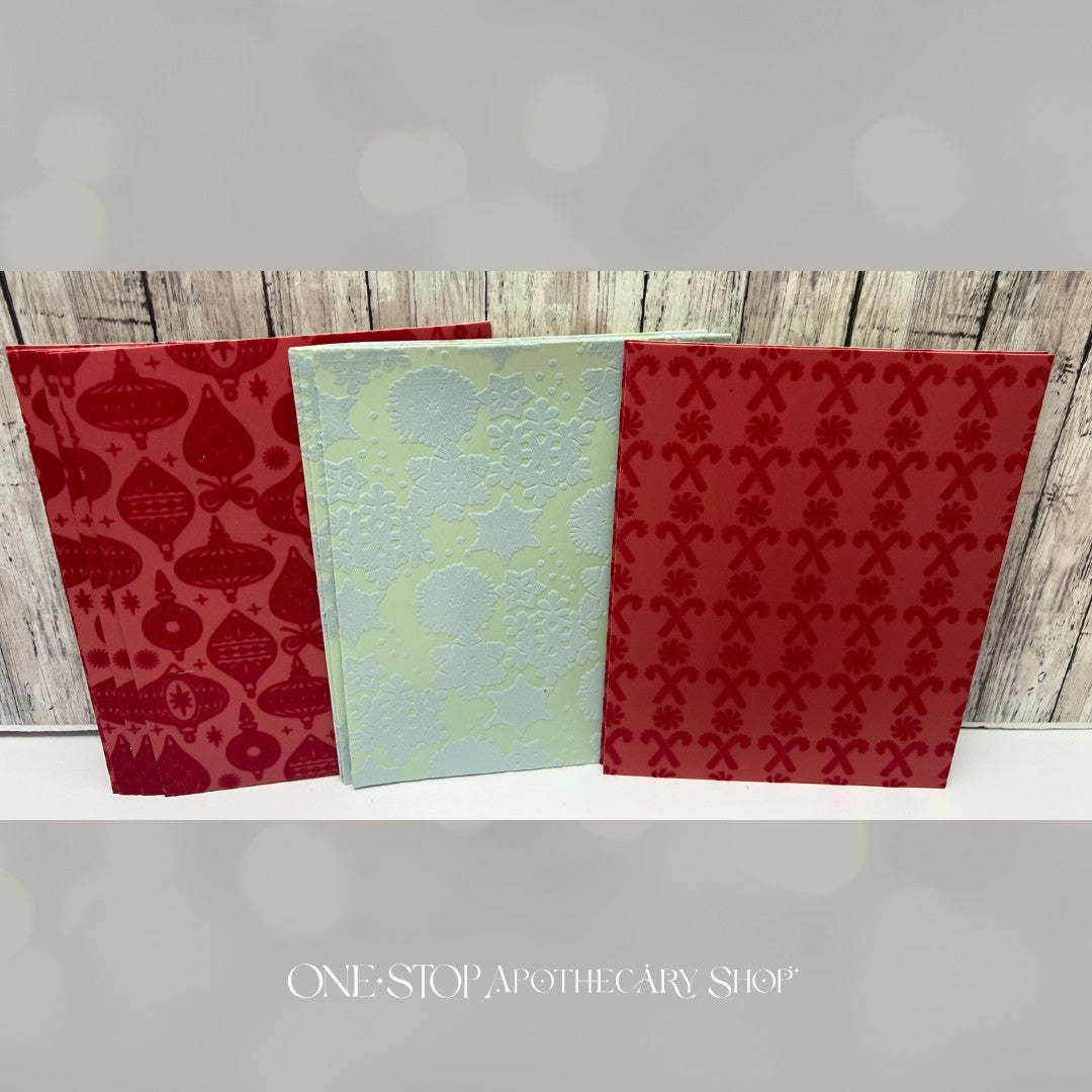 Anna Griffin CHRISTMAS FANCY FLOCKED Card Layers 6x8 Papers 36 Sheets
